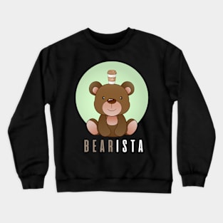 Kawai Bear barista coffee Crewneck Sweatshirt